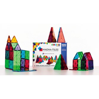 Magna-Tiles transparent byggesett 100 deler