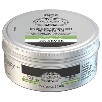 Charbonnel Water Washable Printing Ink 200ml - black 55981