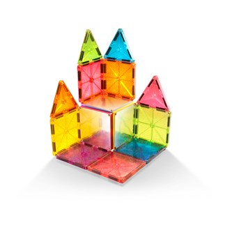 Magna-Tiles transparent byggesett 200 deler - Lekolar Norge