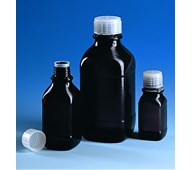 Flaske 2500 ml brunt sodaglass u/kork 11 stk