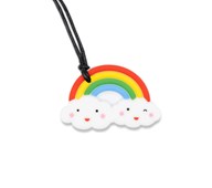 Biteverktøy halsbånd regnbue