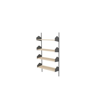 Wille bibliotek vegg 90 cm 4 trehyller