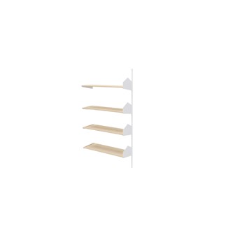 Wille bibliotek vegg 90 cm påbygging 4 trehyller