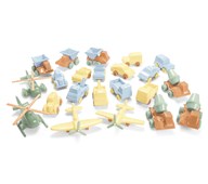 Dantoy kjøretøy pastell 22 deler