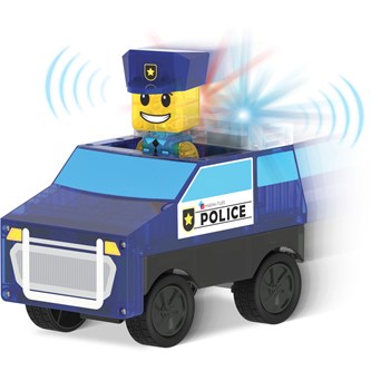 Magna-Tiles politistasjon med tilbehør 35 deler