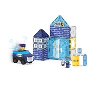 Magna-Tiles politistasjon med tilbehør 35 deler