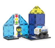 Magna-Tiles politibil med figur