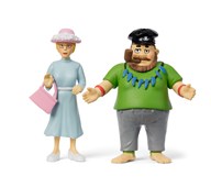 Pippi lekefigurer Efraim och Prussiluskan