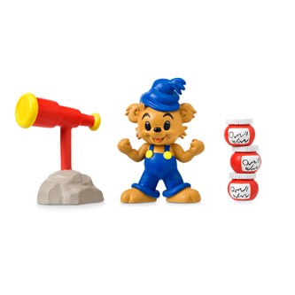 Bamse lekefigur med kikkert