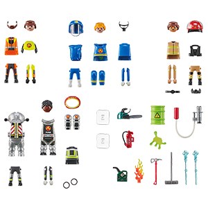 Playmobil brannmenn 70 deler