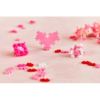 PLUS-PLUS rød og rosa miks  1200 delar