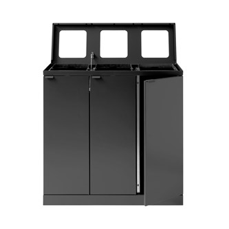 Bica avfallssortering advanced 3x65 l åpne innkast