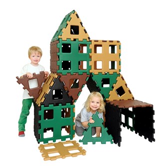 Polydron XL naturfarger 36 deler