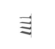 Wille bibliotek vegg 90 cm påbygging 4 metallhyller