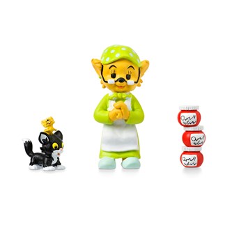 Bamse lekefigurer Farmor, katten & musen figursett