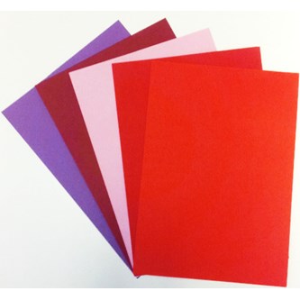 Dekorasjonspapp A2 225 g rød/lilla 50 ark