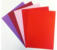 Dekorasjonspapp A2 225 g rød/lilla 50 ark