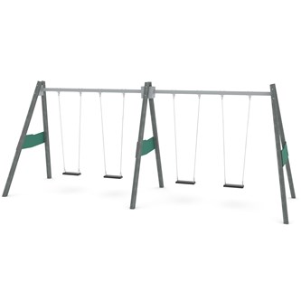 Recycled:play høyt huskestativ 4 seter RC0544