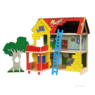 Pippi Villa Villekulla med 12 figurer