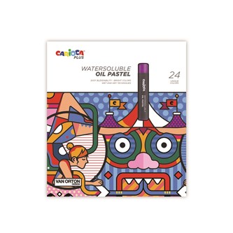 Oljepastell Carioca Plus 24 stk