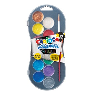 Akvarellfargeskrin metallic