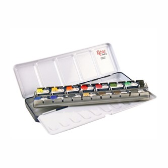 Akvarellmaling Rosa Gallery metallskrin