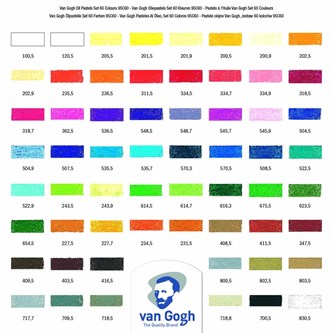 Oljepastellstifter Van Gogh 60 stk