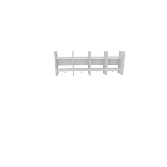 Norden 28 garderobe overhylle 4-roms