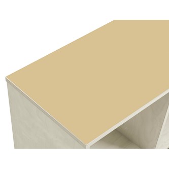 Kubus buet 6 rom hvitpigmentert H77 cm