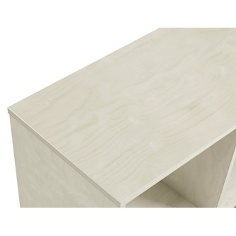 Kubus buet 6 rom hvitpigmentert H77 cm