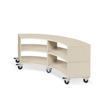 Kubus buet 4 rom hvitpigmentert H55 cm