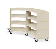 Kubus buet 6 rom hvitpigmentert H77 cm