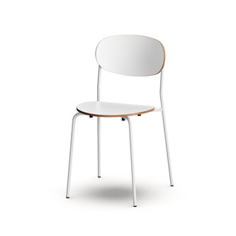 Stol Collab FSC 4-ben sh 45 cm sølv