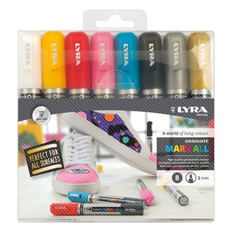 Tusj Lyra Graduate mark all 2 mm 8 stk