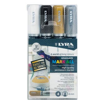 Tusj Lyra Graduate mark all 2 mm 4 stk