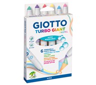 Tusjer Giotto Turbo Giant pastell 6 stk