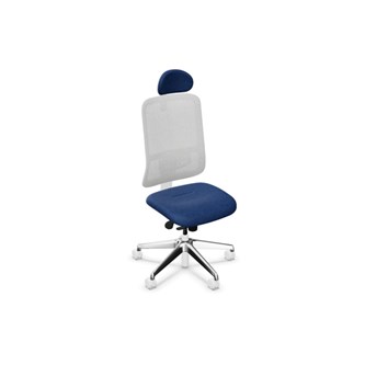 Kontorstol Utila Mesh lys grå FST med nakkestøtte Synergy