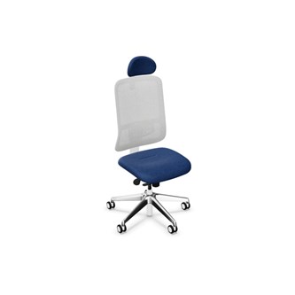 Kontorstol Utila Mesh lys grå FST med nakkestøtte Synergy