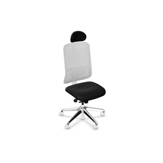 Kontorstol Utila Mesh lys grå FST med nakkestøtte Synergy