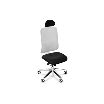 Kontorstol Utila Mesh lys grå FST med nakkestøtte Synergy