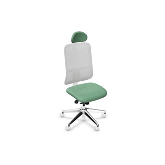 Kontorstol Utila Mesh lys grå FST med nakkestøtte Synergy