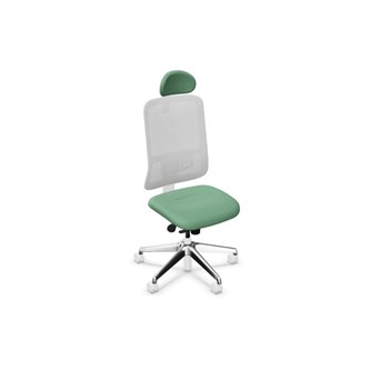 Kontorstol Utila Mesh lys grå FST med nakkestøtte Synergy