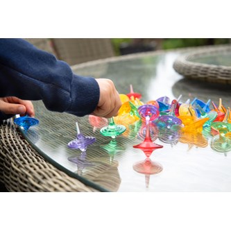 Snurretopp transparent 36 stk