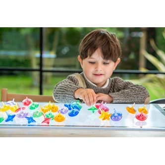 Snurretopp transparent 36 stk