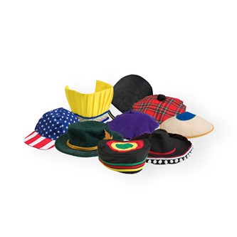Hatter fra hele verden 9 stk