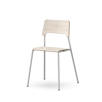 Stol Como FSC 4 ben sh 45 cm mellomstort sete sølvfargede ben