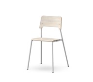 Stol Como FSC 4 ben sh 45 cm mellomstort sete sølvfargede ben