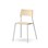 Stol Como FSC 4 ben sh 45 cm mellomstort sete sølvfargede ben