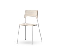 Stol Como FSC BX 4 ben sh 45 cm mellomstort sete hvite ben