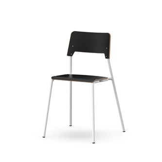 Stol Como FSC BX 4 ben sh 45 cm mellomstort sete hvite ben